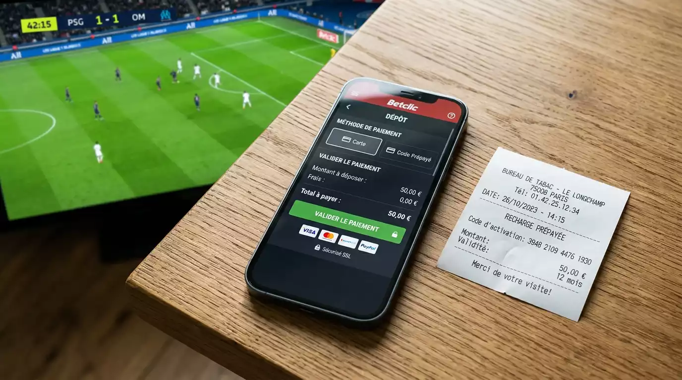Dépôt Paysafecard sur ParionsSport de la FDJ pour les paris sportifs